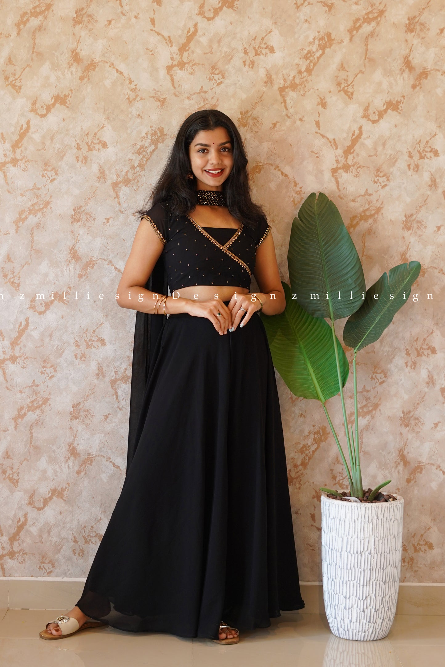 Palazzo, Top and Dupatta - 3 Piece (MSD-069)
