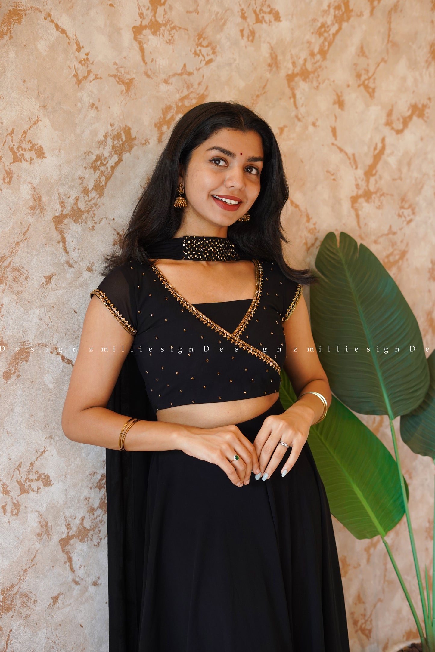 Palazzo, Top and Dupatta - 3 Piece (MSD-069)