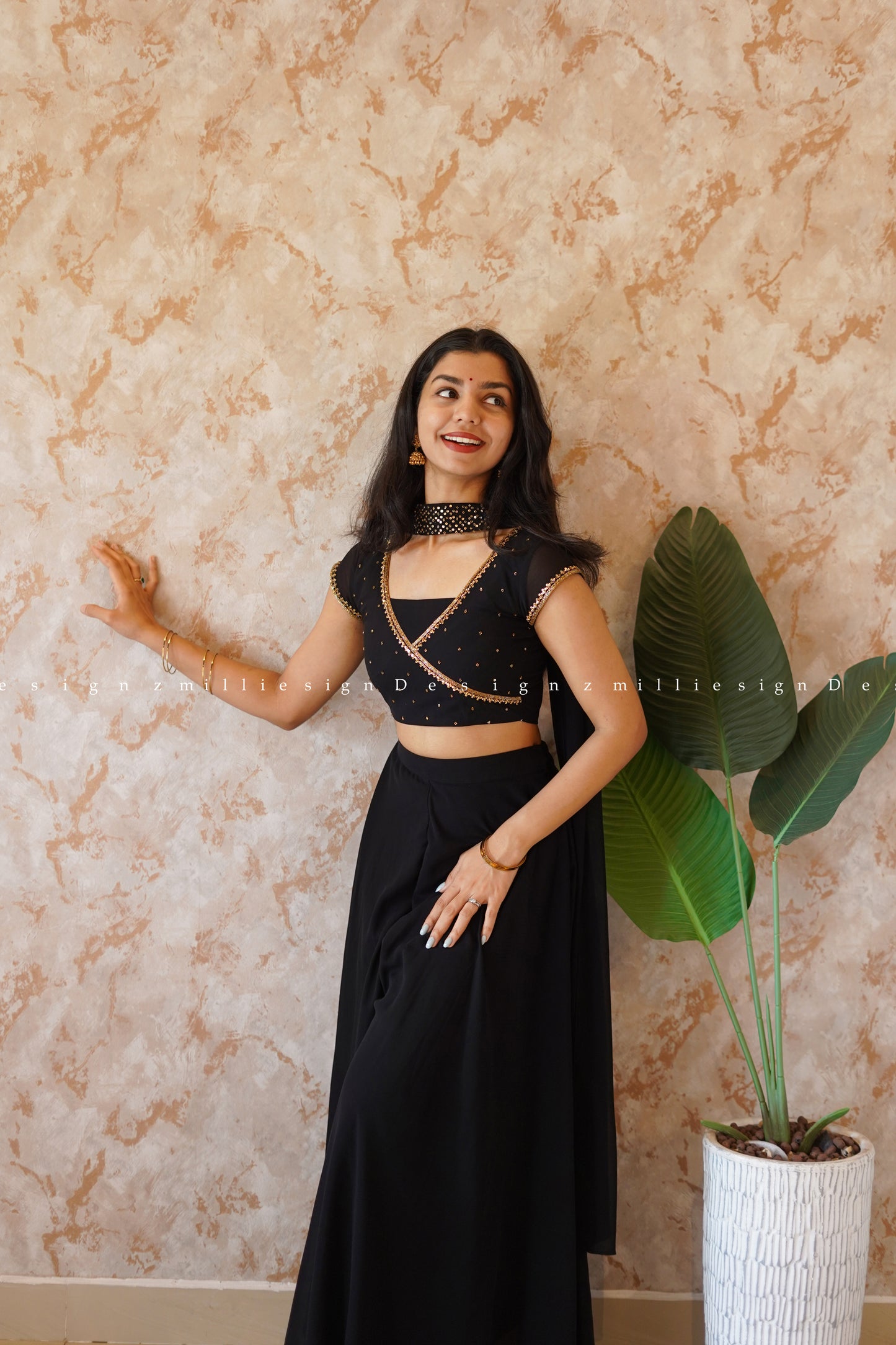 Palazzo, Top and Dupatta - 3 Piece (MSD-069)