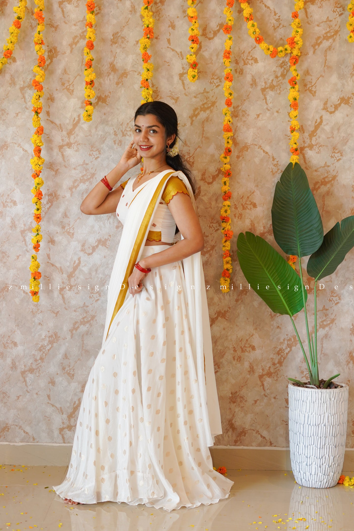 Skirt and Crop Top Dupatta (MSD-068)