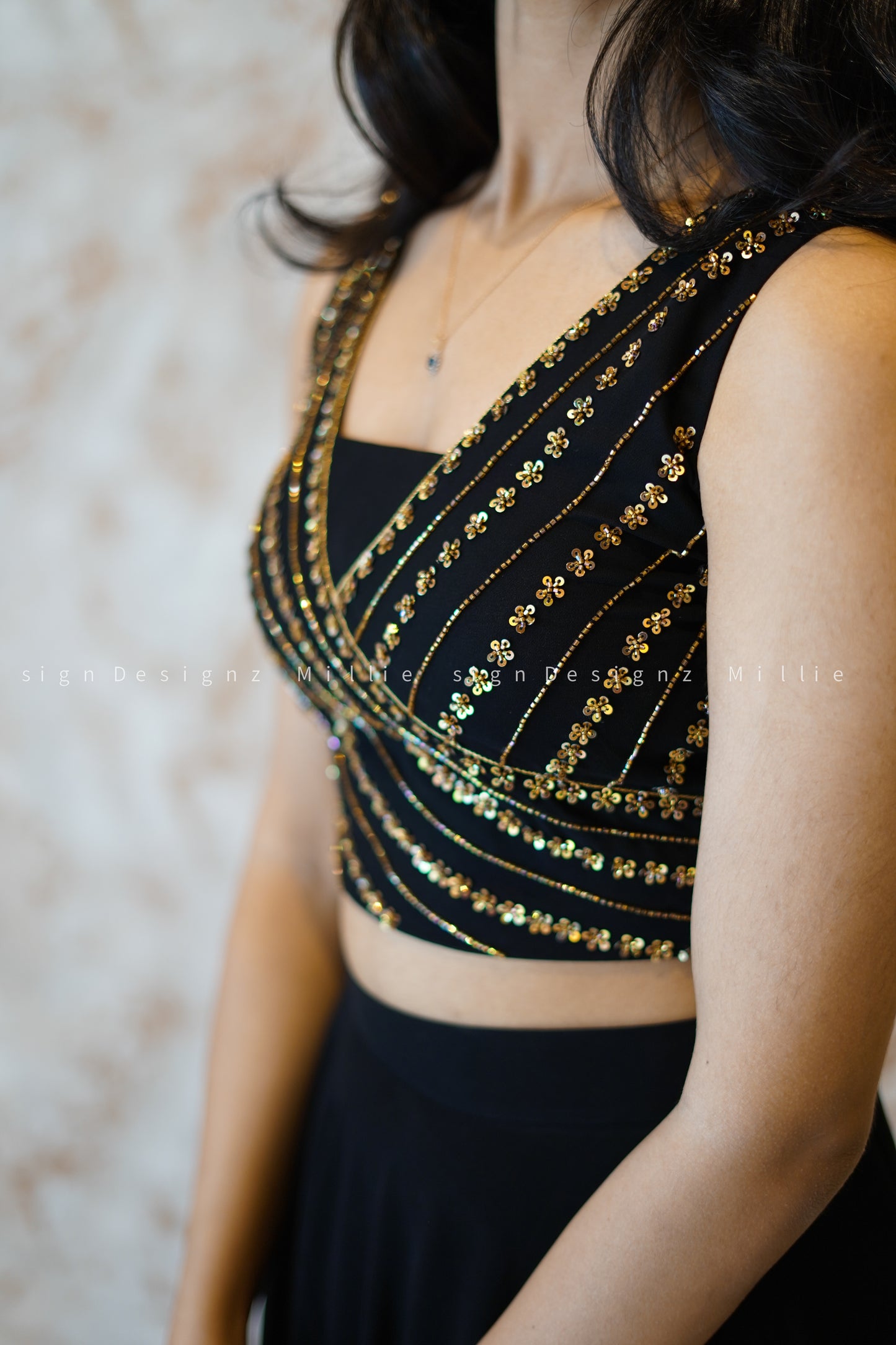 Skirt Crop Top Shrug (MSD-028)