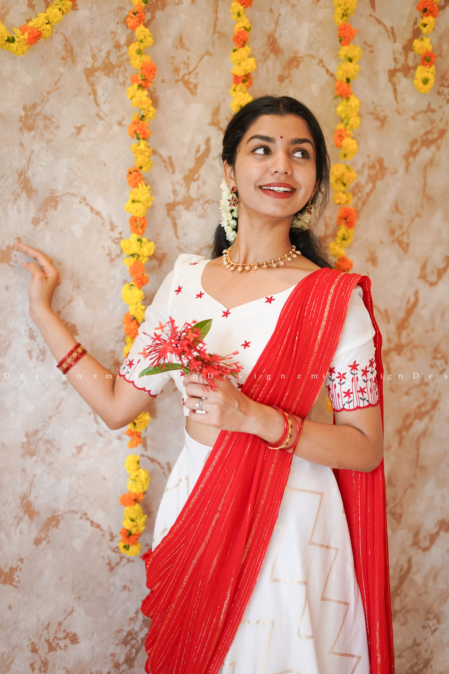 Skirt and Crop Top Dupatta (MSD-067)