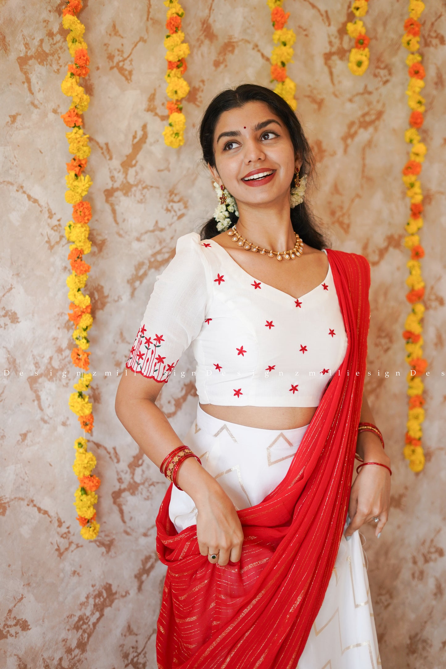 Skirt and Crop Top Dupatta (MSD-067)