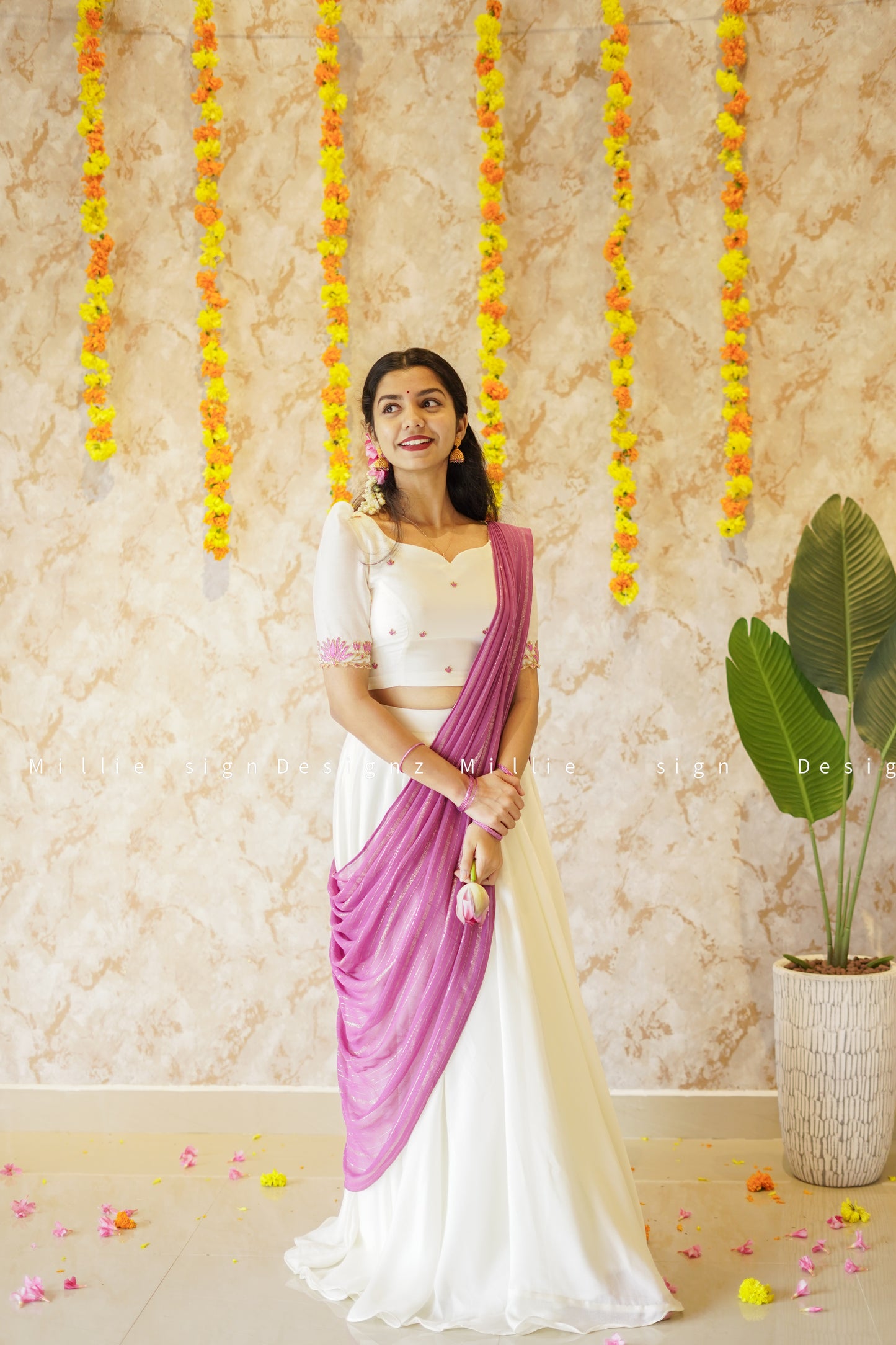 Skirt and Crop Top Dupatta (MSD-062)