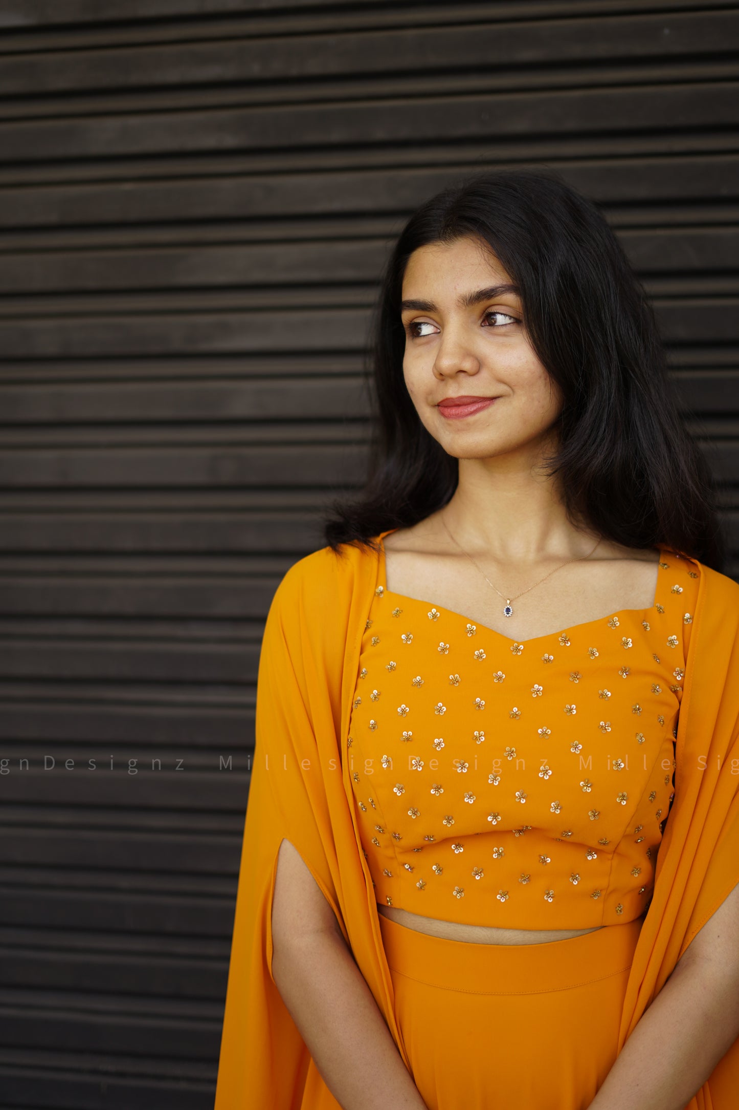 Skirt Crop Top Shrug (MSD-027)