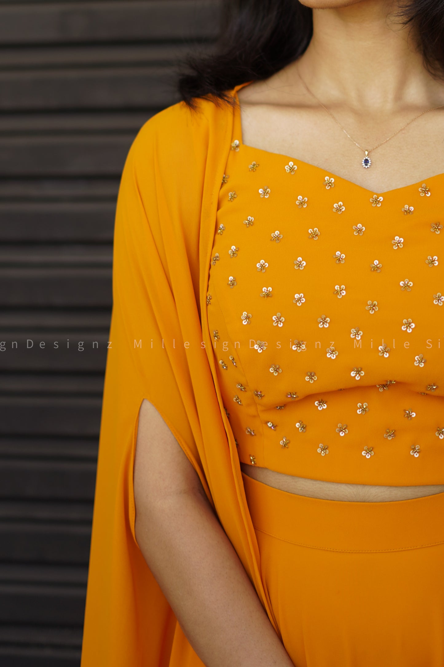 Skirt Crop Top Shrug (MSD-027)