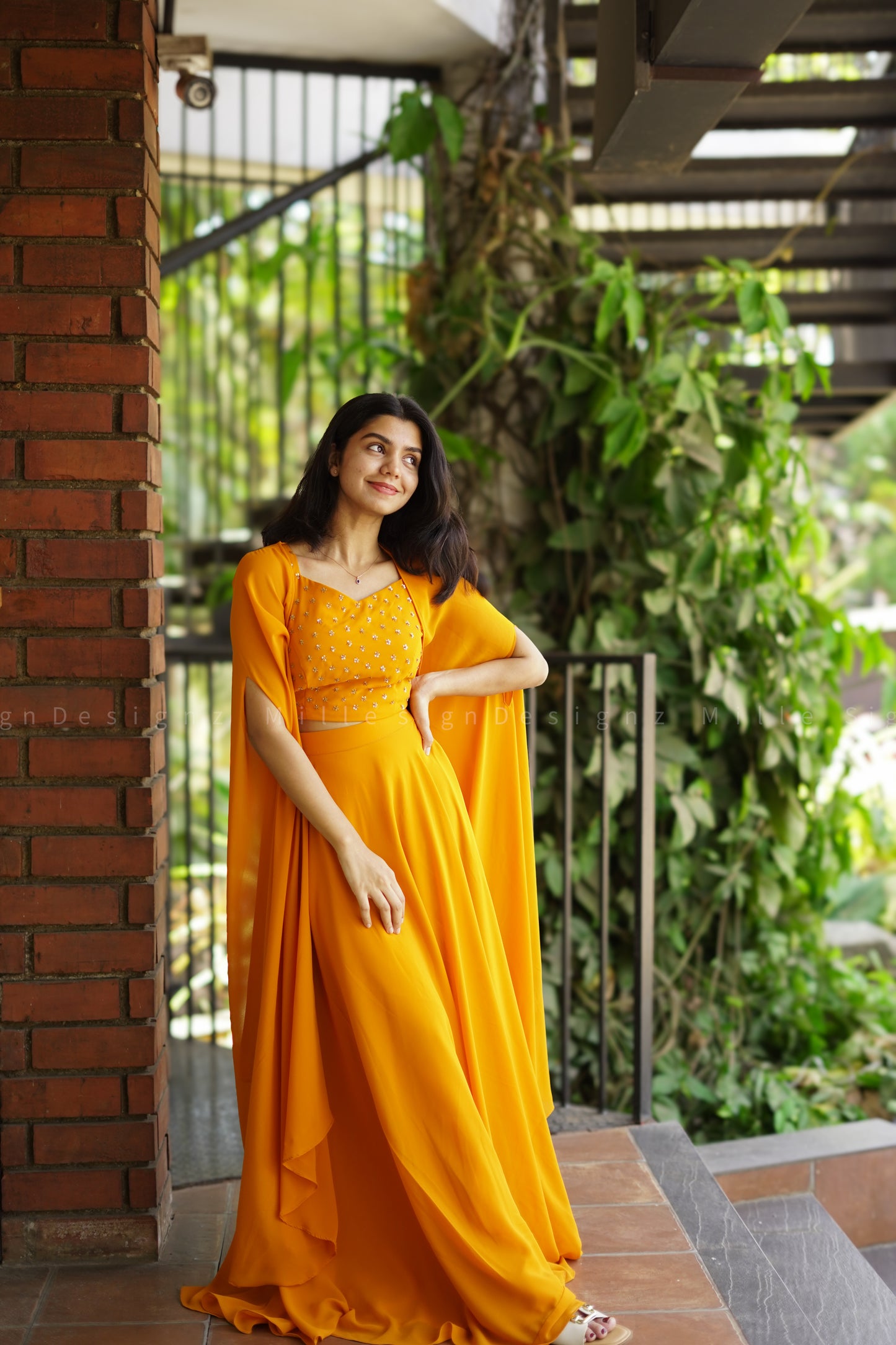 Skirt Crop Top Shrug (MSD-027)
