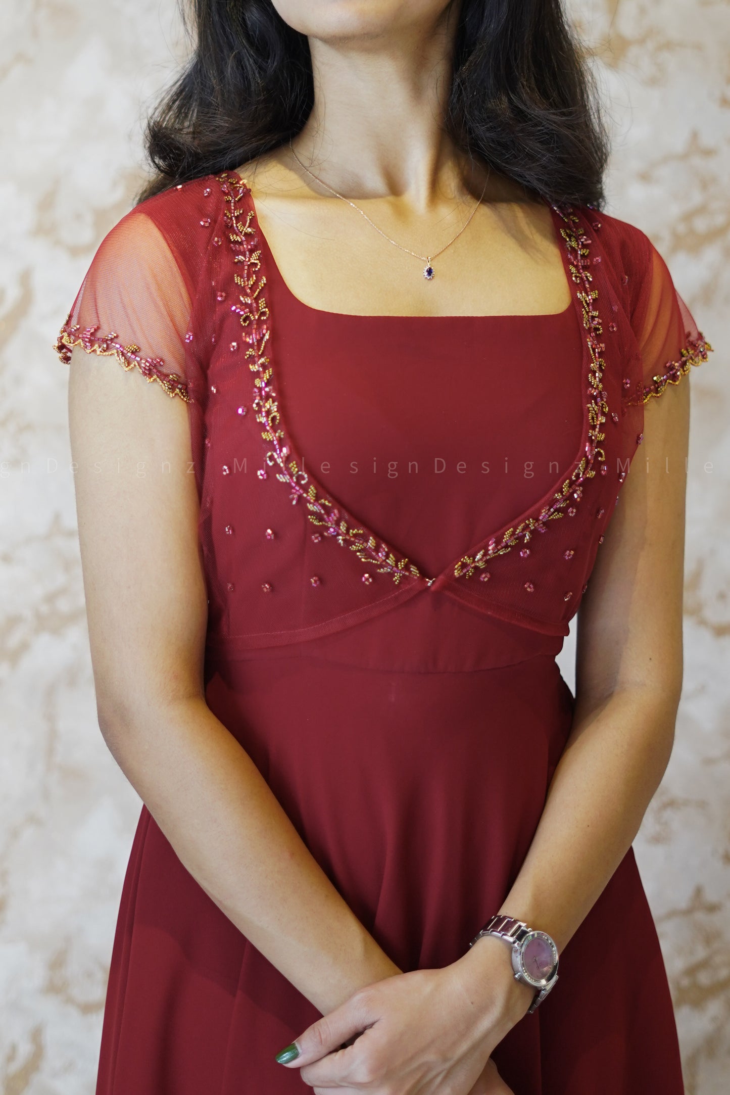 Designer Gown with Handwork Jacket (MSD-02)
