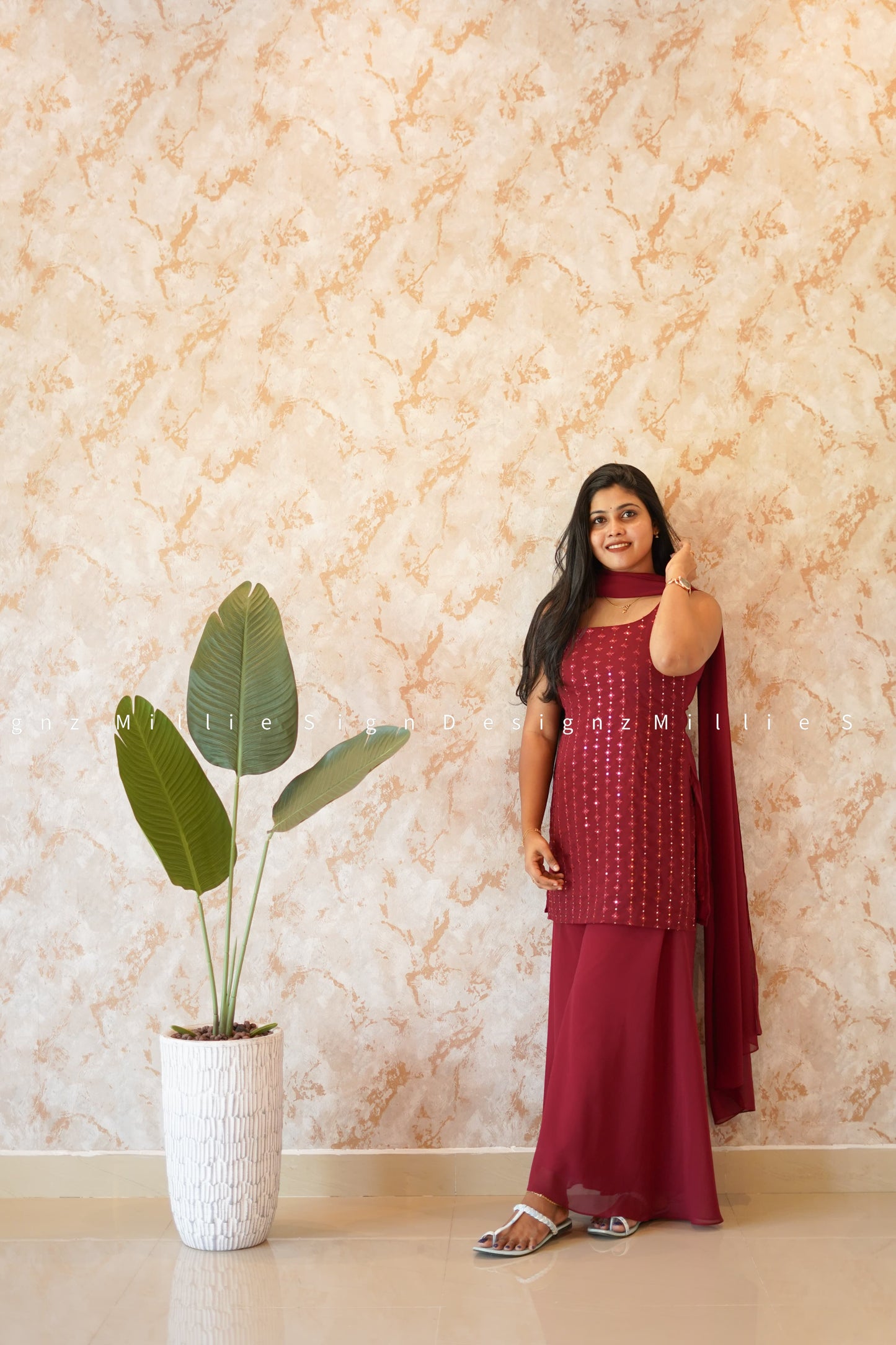 Sharara Three Piece (MSD-057)
