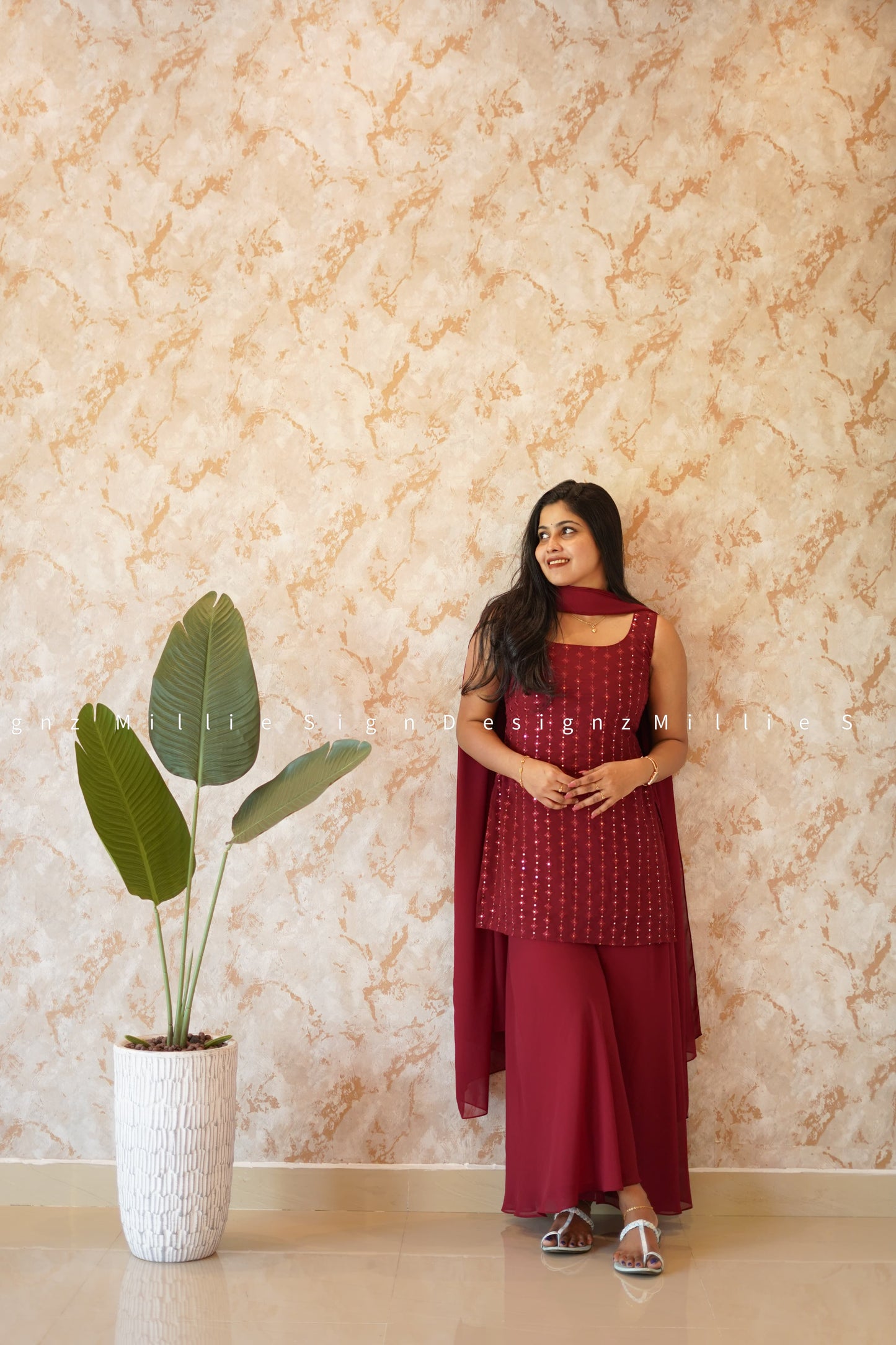 Sharara Three Piece (MSD-057)