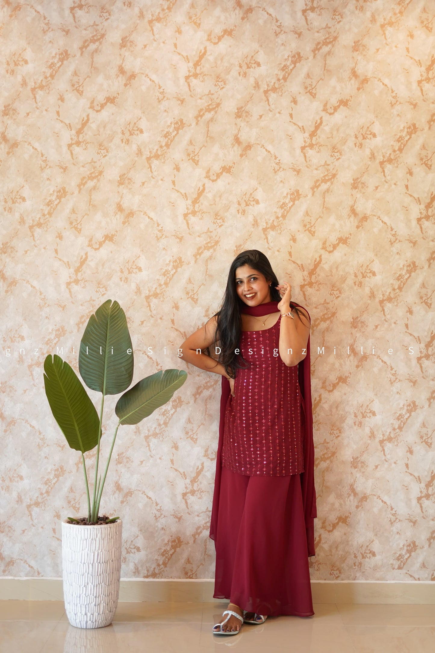 Sharara Three Piece (MSD-057)