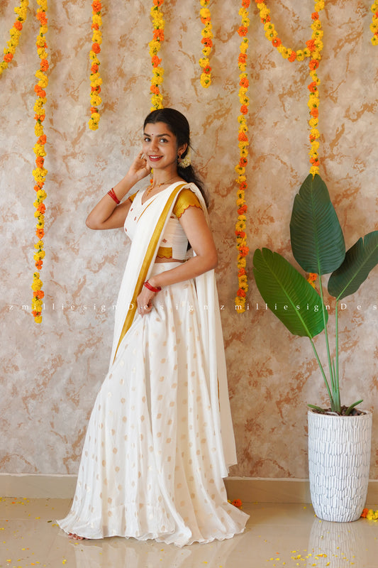 Skirt and Crop Top Dupatta (MSD-068)