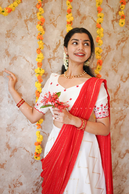 Skirt and Crop Top Dupatta (MSD-067)