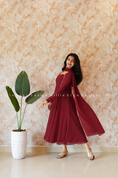 Anarkali with Dupatta (MSD - 061)
